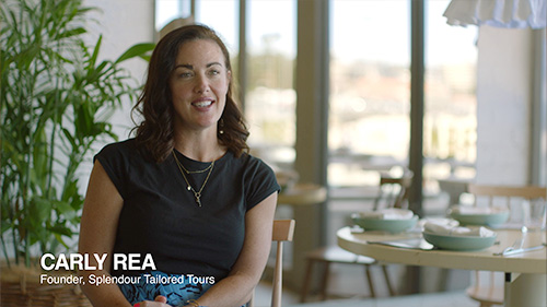 Splendour Tailored Tour promo introduction video with Founder Carly Rea